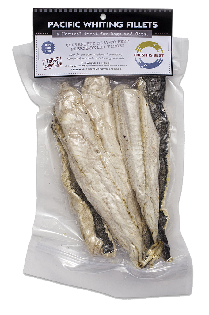 Fresh is Best Pacific Whiting Fillets Pet Treats